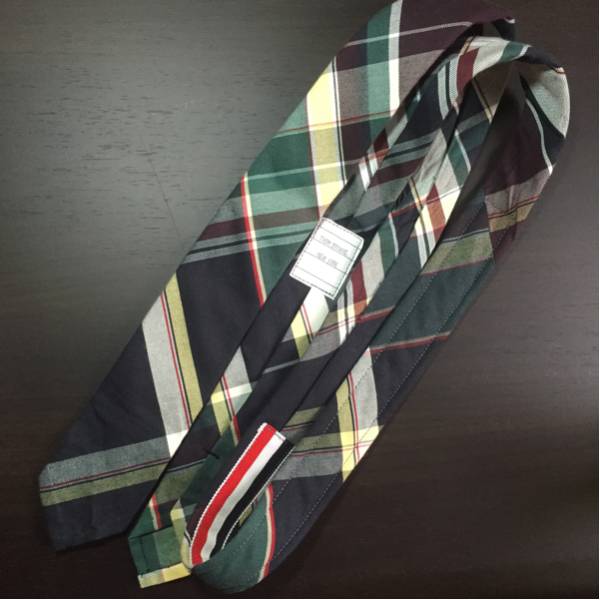 THOM BROWNE トムブラウン チェック柄 ネクタイ トリコロール 最新