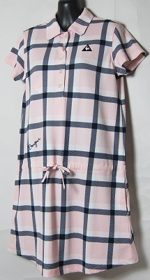 ルコック　半袖ワンピース【インナー付】/L/QGL2555/新品/ピンク