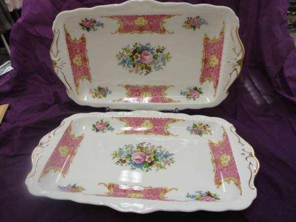 ◆ロイヤルアルバート　サンドイッチプレート　長角皿２枚未使用