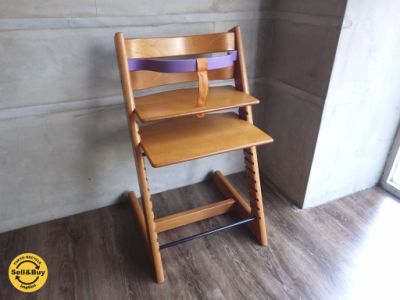 美品✨STOKKE トリップトラップ　チェリー 木製ガード 箱付き ストッケ STOKKE 新型 トリップトラップ チェア 希少木製ガード ほうに