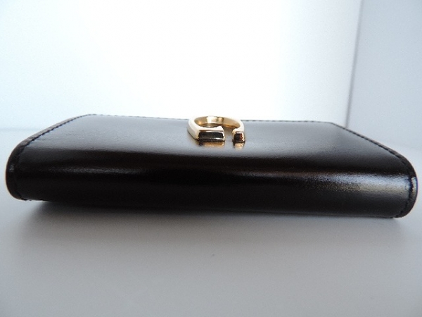 グッチ キーケース 美品 黒×ゴールド 6連フック レザー GUCCI ジャンル
