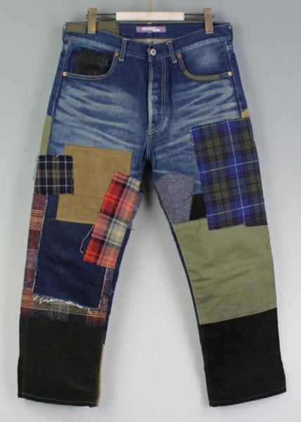 14aw JUNYA WATANABE ジュンヤワタナベ パッチワークデニム S