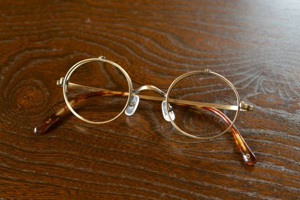 極美品 Kame ManNen 跳ね上げ 丸 メガネ カメマンネン