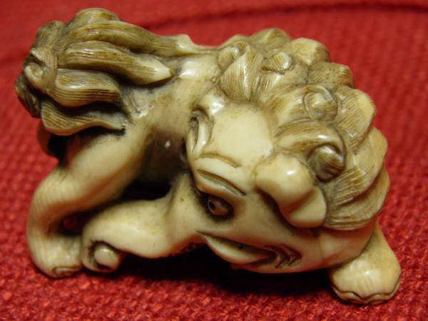 神象根付　　象牙製　　象牙　根付　象　ゾウ　神　象