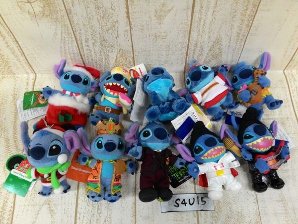 スティッチ　ぬいぐるみバッジ 10点　タワーオブテラー等 S4U15