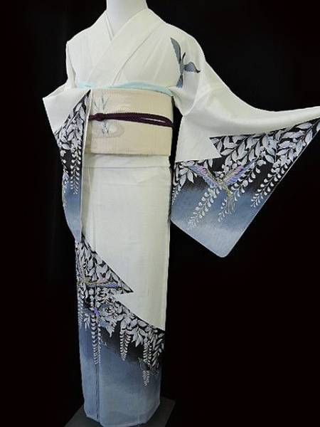 ゆめsaku 洗える着物 絽“瑞鳥届ける花開く幸せ”訪問着 c-11