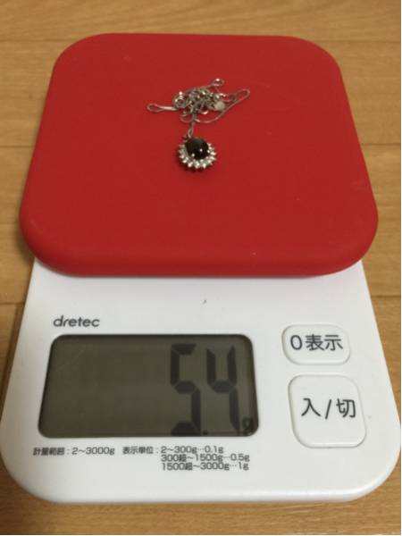 【現状販売】Pt900 ネックレス ブラックスターサファイア 5.4g