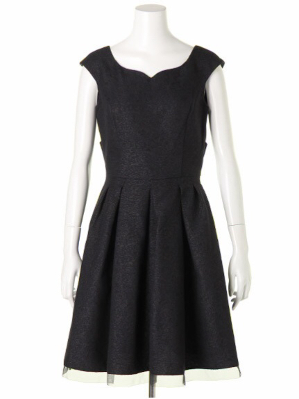 アプワイザーリッシェ★今期美品★リボン付黒ワンピース