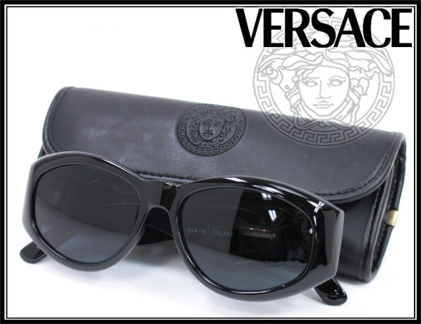 レア☆VERSACE ヴェルサーチ MOD.424 メデューサ サングラス 黒