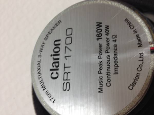clarion SRT-1700 完動品 Clarion SRT1700 スピーカー 4個セット
