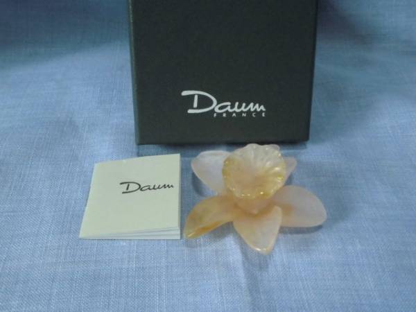 ドーム フランス 置物 水仙 ガラス 工芸品 美品 Daum 【公式通販】