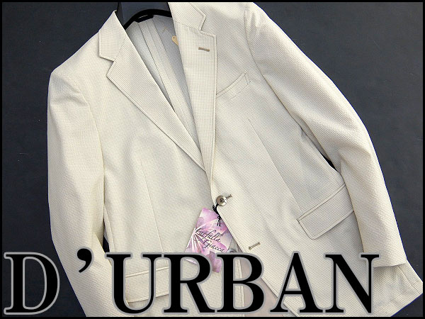 新品15年ダーバン チェック柄シアサッカージャケットM★J25853