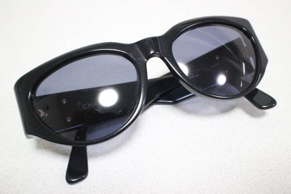 1円～【CHANEL本物】サングラス/ブラック/K508