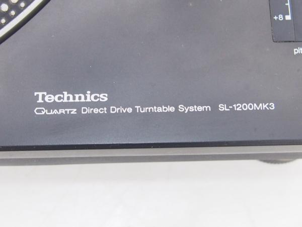 Technicsターンテーブル SL-1200MK3-K S/N NH1BC14959◇454B0-1