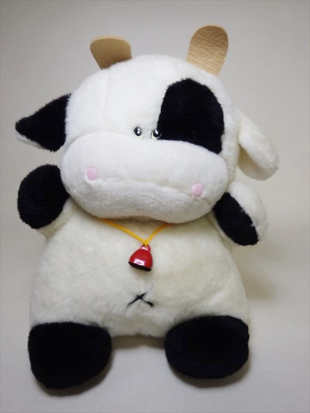 ★レトロ美品セキグチ【ホルスタイン】鳴く牛のぬいぐるみウシ★