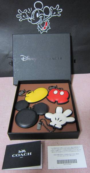 未使用☆コーチ ディズニー DISNEY ミッキー ハングタグ セット コーチ