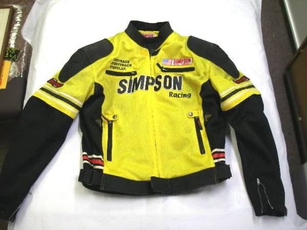 シンプソン SIMPSON LL バイク ジャケット ポリエステル 状態良 バイク
