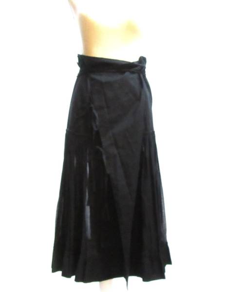 Jean Paul Gaultier FEMME ギャザープリーツ巻きスカート ロング 中古
