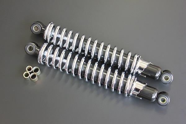 リアサス 325mm 黒/メッキ 新 細巻き 特注 XJ400 SR400 XJ400D