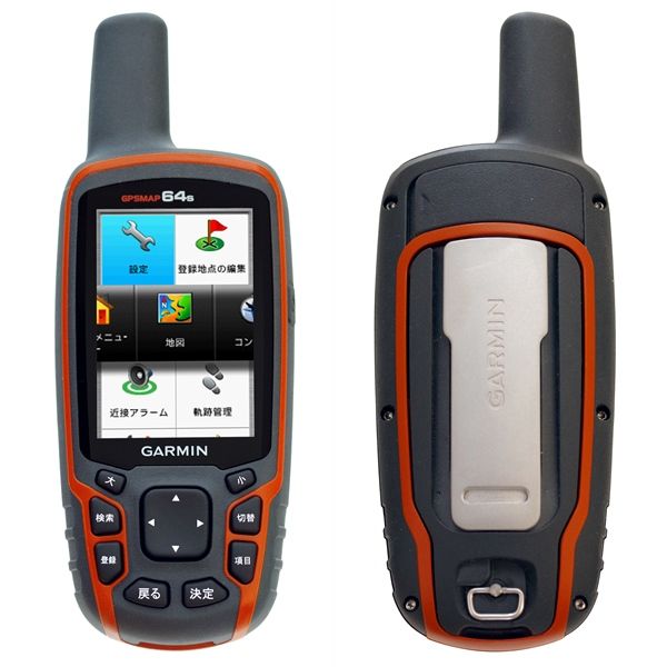 □GARMIN GPSMAP64s 日本語□漢字ボタン□地図付き□ガーミン□2