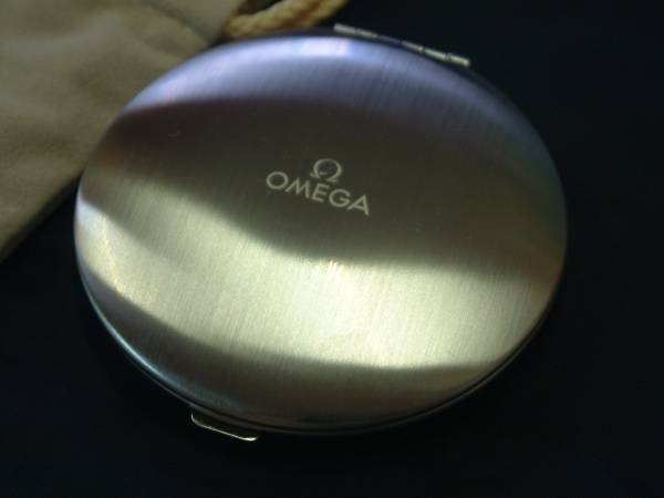 【新品・未使用】OMEGA オメガ　コンパクトミラー 送料込□正規OMEGAコンパクトミラー未使用非売品□オメガ