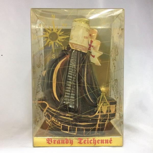 未開栓 テイシェネ ブランデー 帆船型ボトル 750ml 38度 2本 セット ◇スペインブランデー TEICHENNE SA テイチネ シップボトル