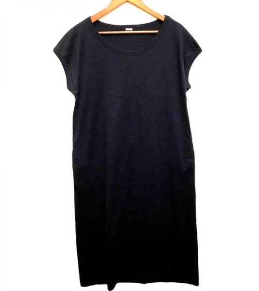 ★マーガレットハウエル★麻混・紺ワンピース♪美品♪サイズF♪
