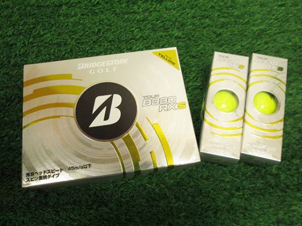 ★ブリヂストン★B330 RXS イエロー 1ダース+2スリーブ