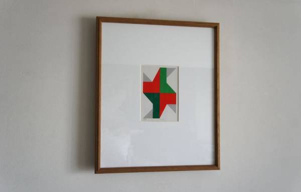 菅井汲「作品」シルクスクリーン、サイン有、いかにも菅井汲です