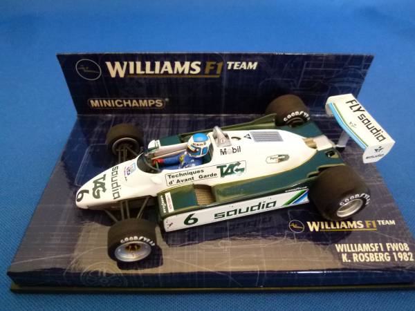  PMA 1/43 WILLIAMS/ウイリアムズFW08 NO6 K.ROSBERG 1982(レーシングカー)｜売買されたオークション情報、yahooの商品情報をアーカイブ公開 - オークファン レーシングカー