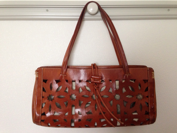 genten ゲンテン カートワーク レザー トートバッグ 茶色