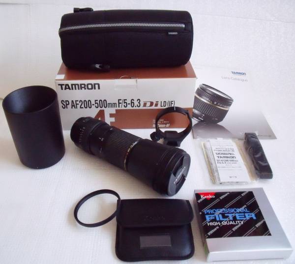 TAMRON SP AF 200-500mm F5-6.3 DiLD キャノン　フィルター付