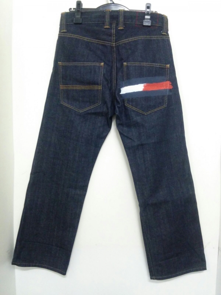 トミー ジーンズ S メンズ 美品 ダークネイビー TOMMY