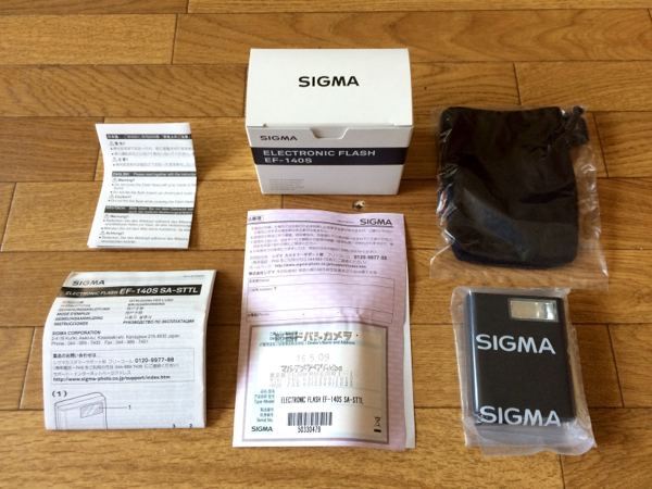 【送料510円】SIGMA EF-140S 美品 2017年5月迄メーカー保証あり