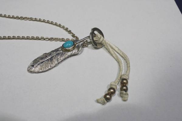 SAAD イーグル フェザー インディアン アクセサリー ネックレス