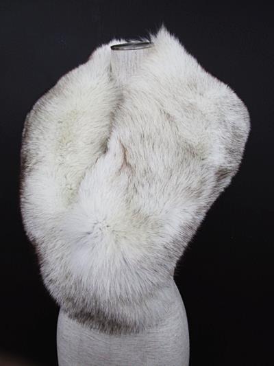 SAGA FOX ティペット ショール フォックスファー ホワイト系