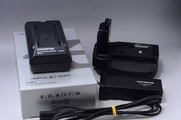 ■美品　OLYMPUS バッテリーホルダーセット SHLD-2 E-1