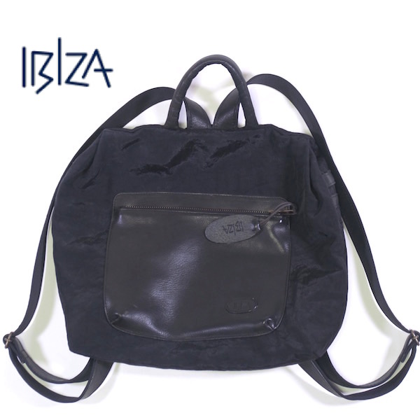 最大80％OFF IBIZA《イビザ》黒・ナイロン×レザー・リュック バッグ
