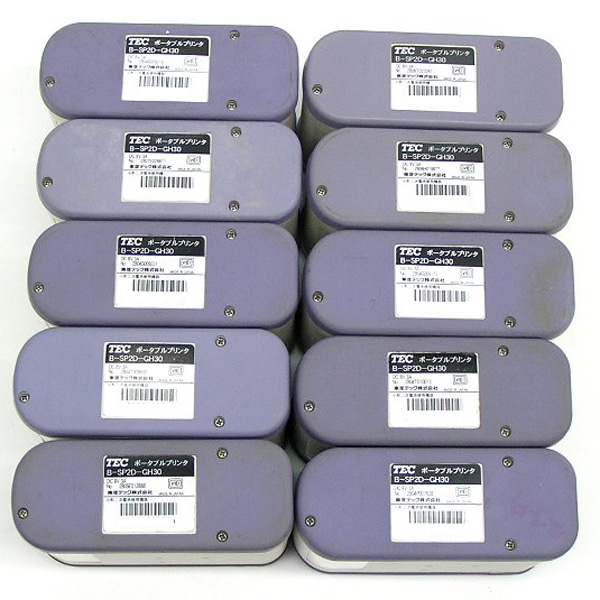 ☆TEC/テック ポータブルプリンタ10台セット B-SP2D-GH30