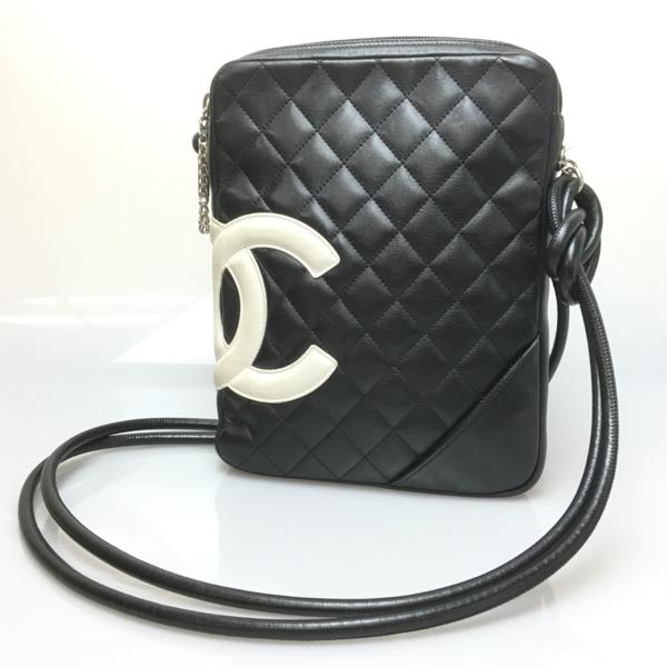 1円 美品 CHANEL シャネル カンボンライン ショルダーバッグ