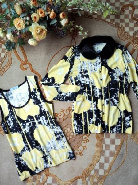 Blumarine 秋冬 アンサンブル 先取 カーディガン 豪華 ミンク