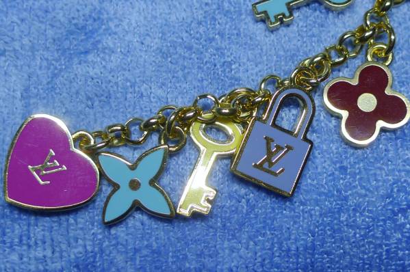 中古　LVのキーリング/バッグチャーム