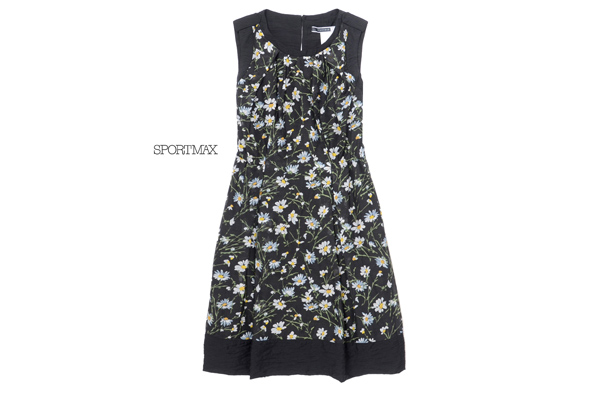 美品★マックスマーラスポーツ4万★洗練!プリントワンピースW152