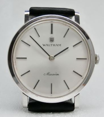 ウオルサム　マキシム　2針　美品　稼動　ベルトはおまけ　手巻