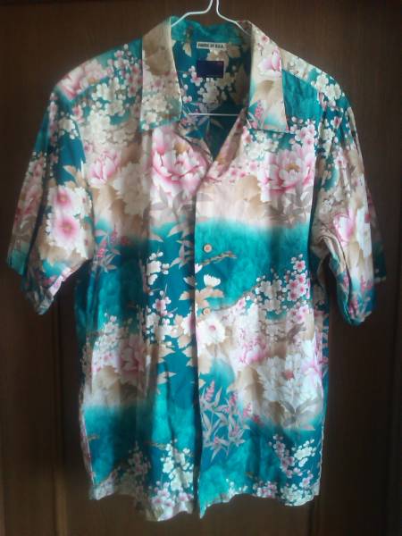 TAKEO KIKUCHI 　タケオキクチ　和柄アロハシャツ　Ｌ　【美品】