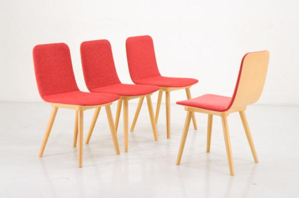 ★美品！北欧カフェスタイル ダイニングチェア4脚セット★717y06