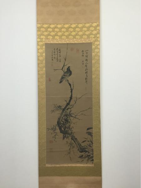 代】中国美術・唐寅・鳥図・肉筆・紙本・唐物・掛軸 xvpbvx 【公式通販】