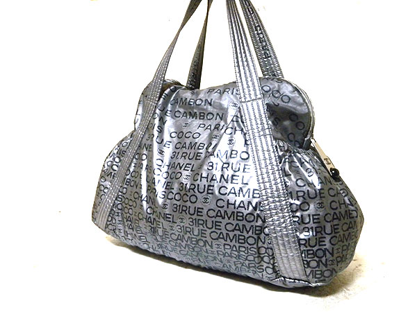 ◆美品売切り【 シャネル 】 ロゴ柄 ハンドバック シルバー◆