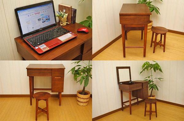 【アウトレット】emo北欧調ドレッサーアンティーク風1円～C6054