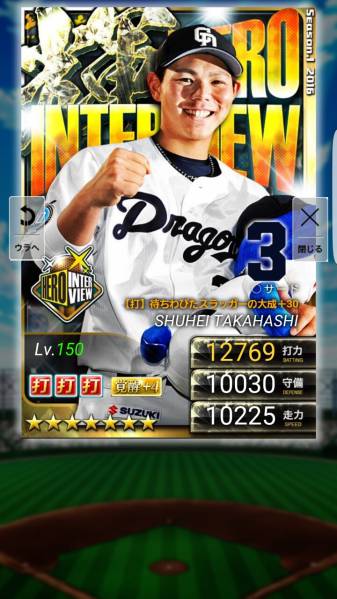 プロ野球プライドS1輝ヒロイン高橋覚醒4中日巨人AW名球会OB爆 ドラフト